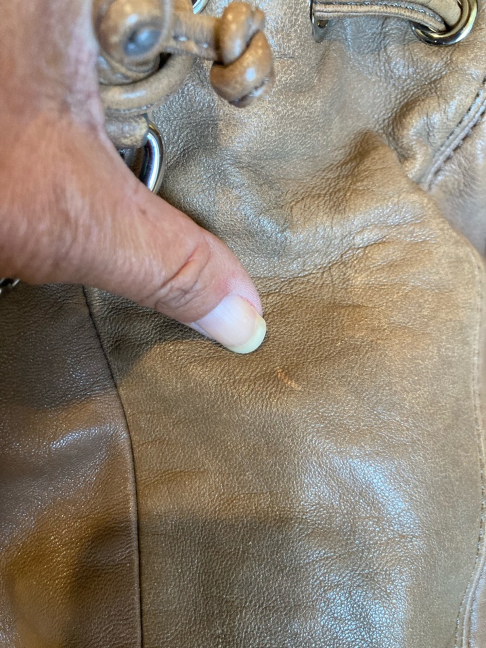 Michael Kors Tan Leather Shoulder Satchel Bag, Front Flap with Crossbody Strap - Picture 14 of 16